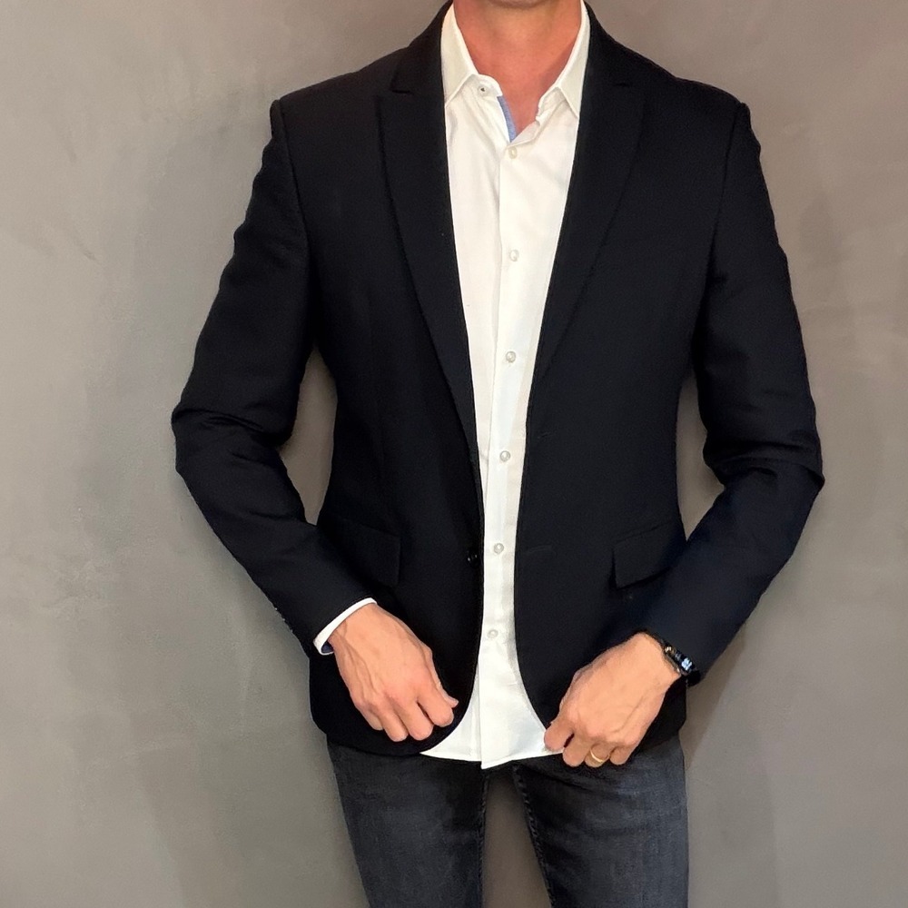 Hugo Boss Men's Dress Shirt Regular Fit White Organic Cotton Size 39 / 15.5 - Picture 3 of 11